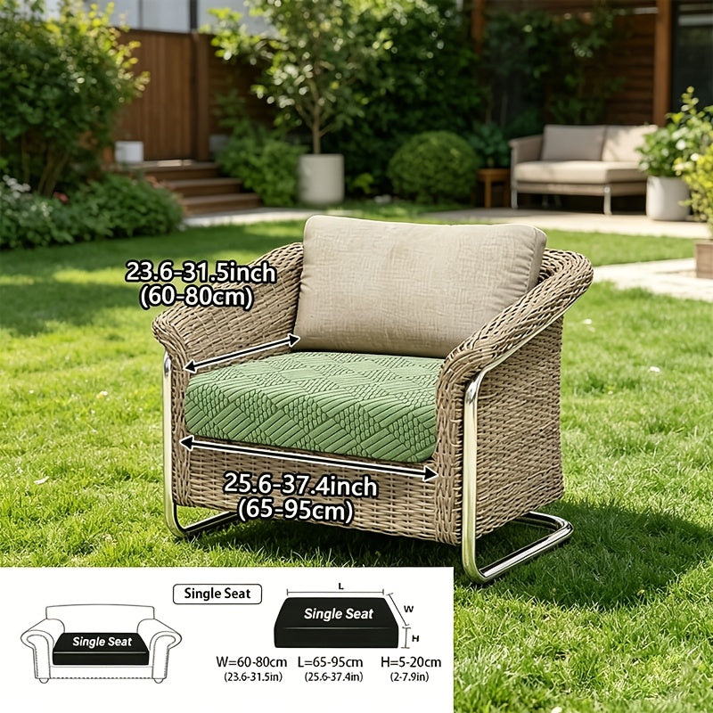 Housse de canapé extensible en polaire jacquard à housses séparées Image