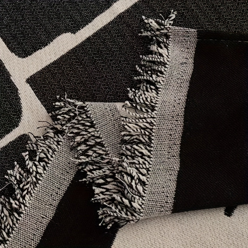Housse de canapé épaisse en chenille jacquard, mise en situation
