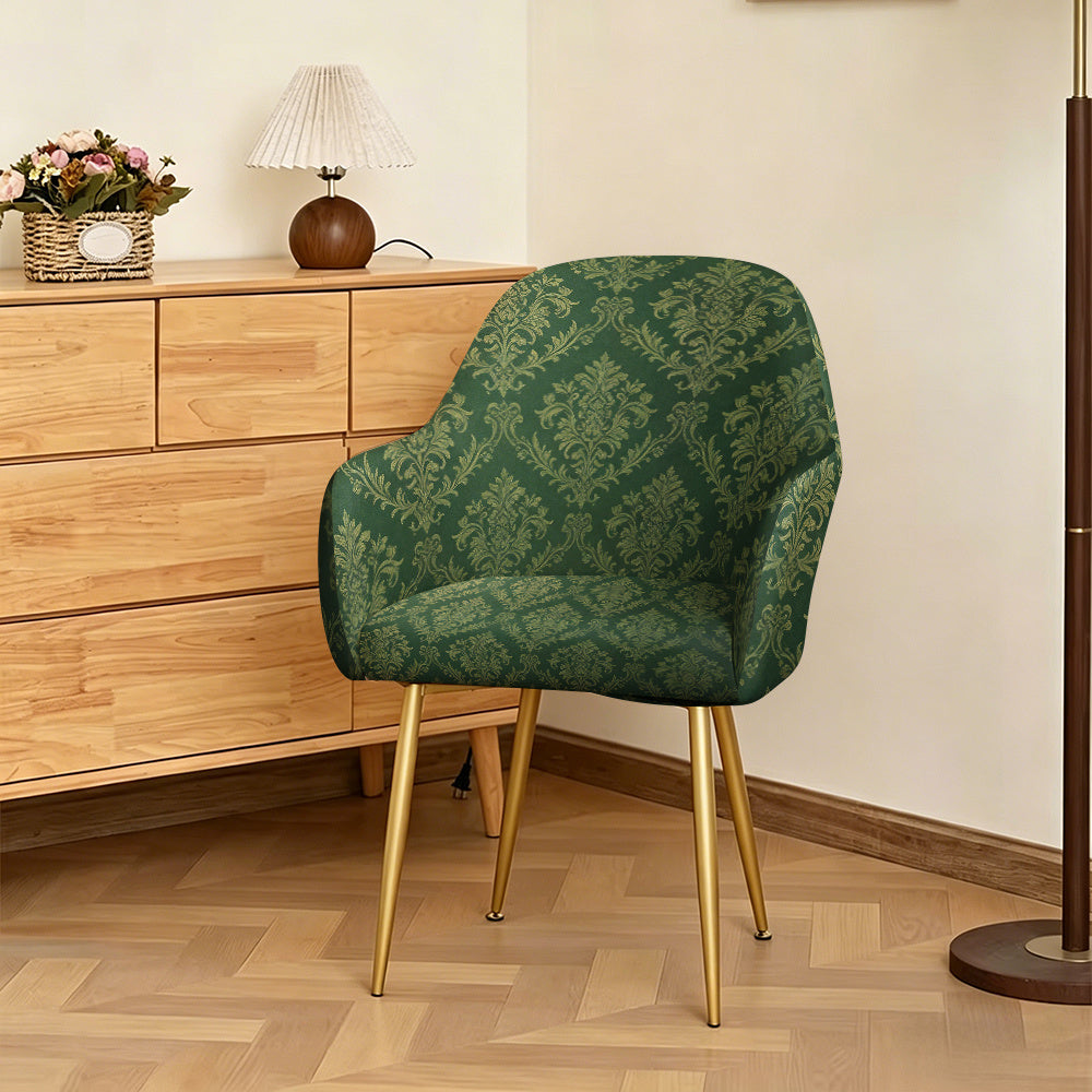 Housse de fauteuil extensible en fibre de lait imprimée au rendu glamour — détail de la matière : fibre de lait Image