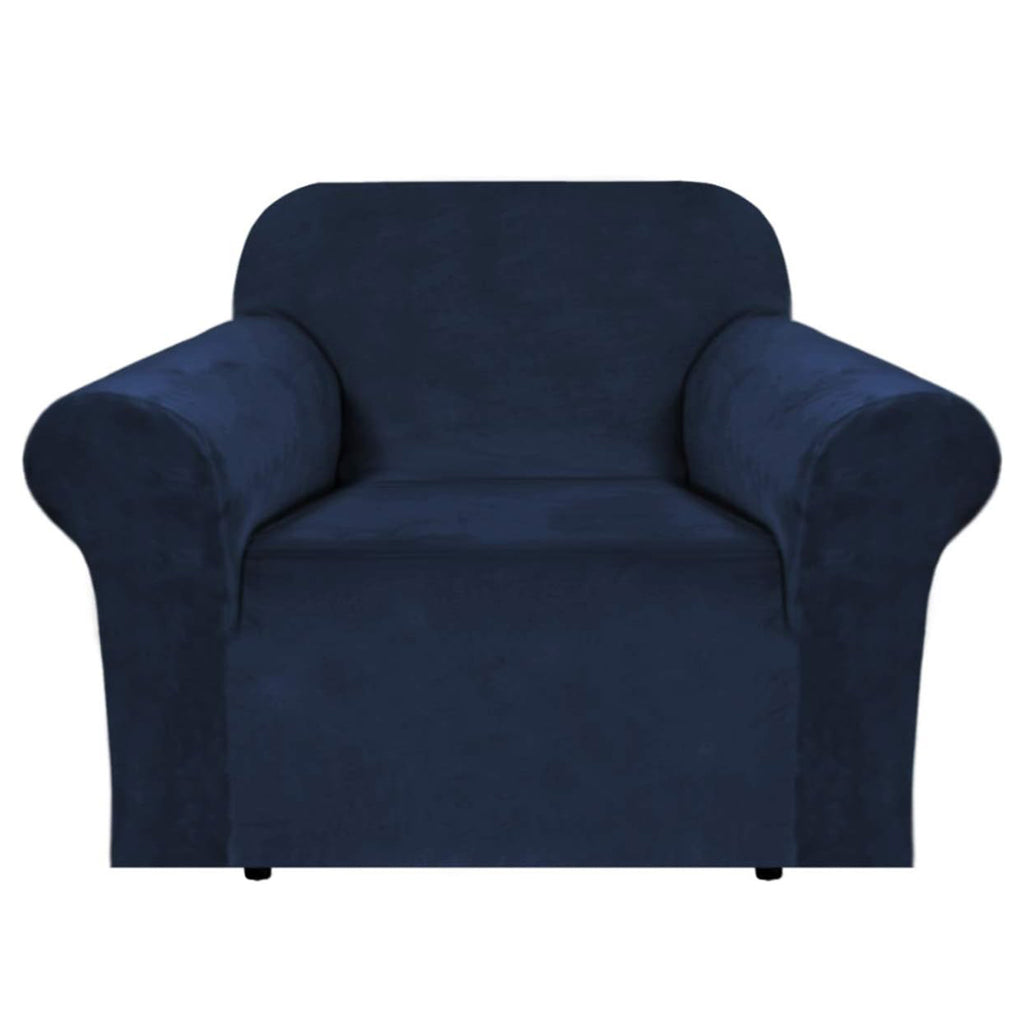 Housse de canapé épaisse extensible en velours pour fauteuil, détail de la finition