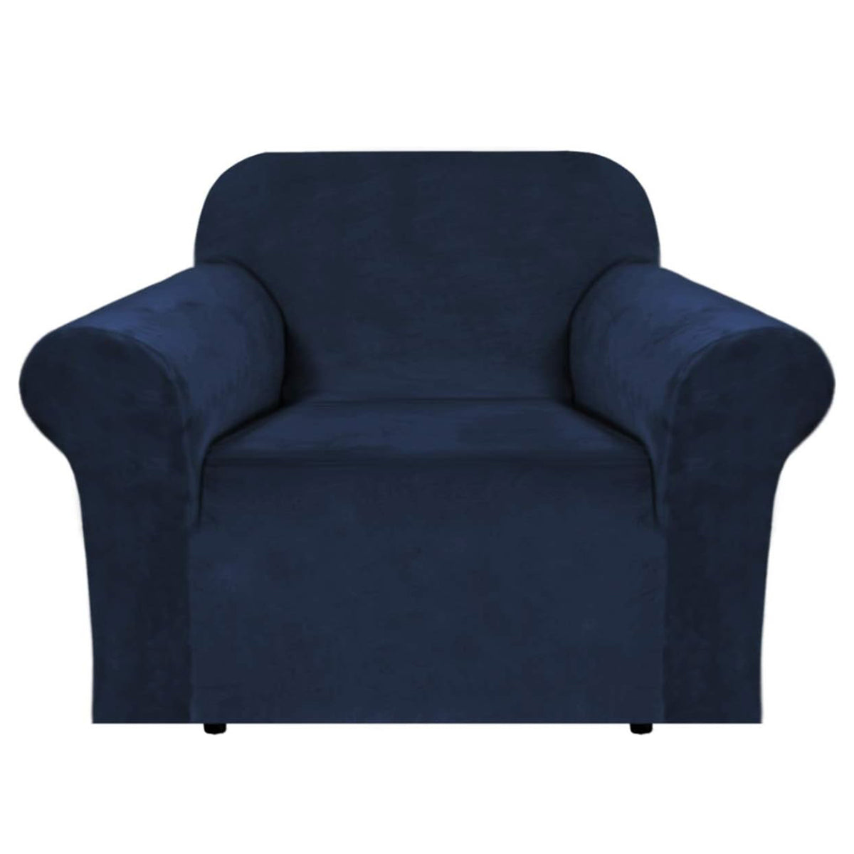 Housse de canapé épaisse extensible en velours pour fauteuil, détail de la finition