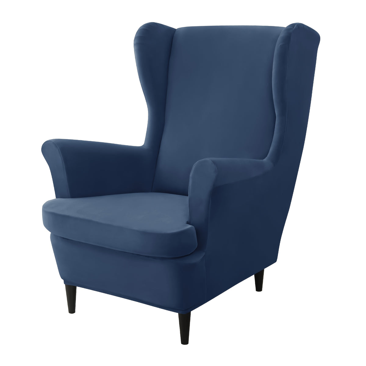 Housse de canapé épaisse extensible en velours pour fauteuil, housse posée
