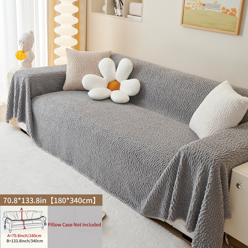Housse de canapé en jacquard au rendu glamour, tissu de 500 g/m²