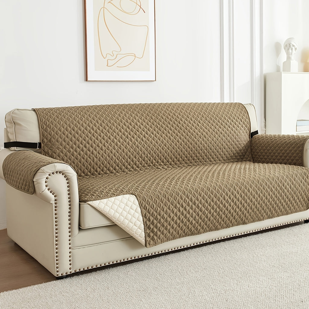 Housse de canapé légère en polyester antidérapante, vue d'ensemble