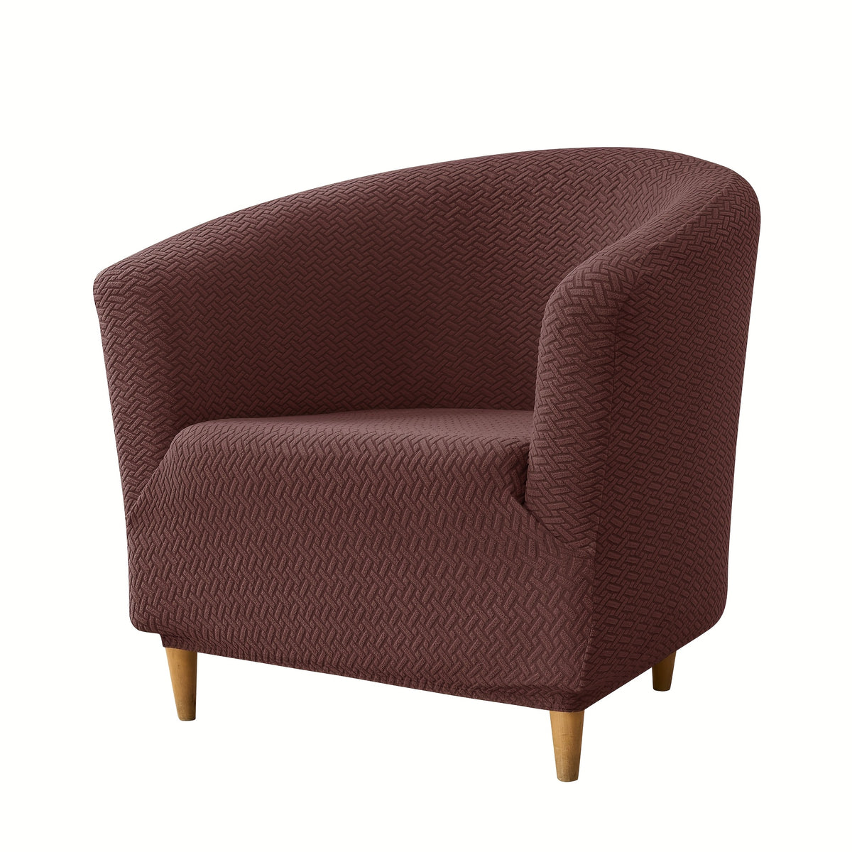 Housse de canapé extensible en polaire jacquard pour fauteuil, détail de la finition