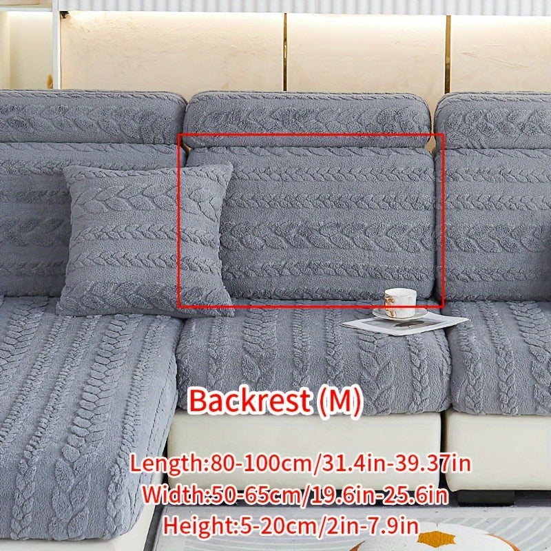 Housse de canapé extensible en velours jacquard antidérapante à housses, visuel produit