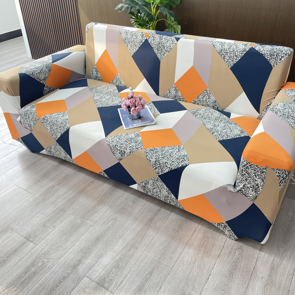 Housse de canapé légère extensible en polyester, vue d'ensemble
