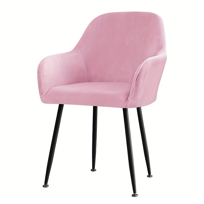 Housse de chaise épaisse extensible en velours, autre coloris