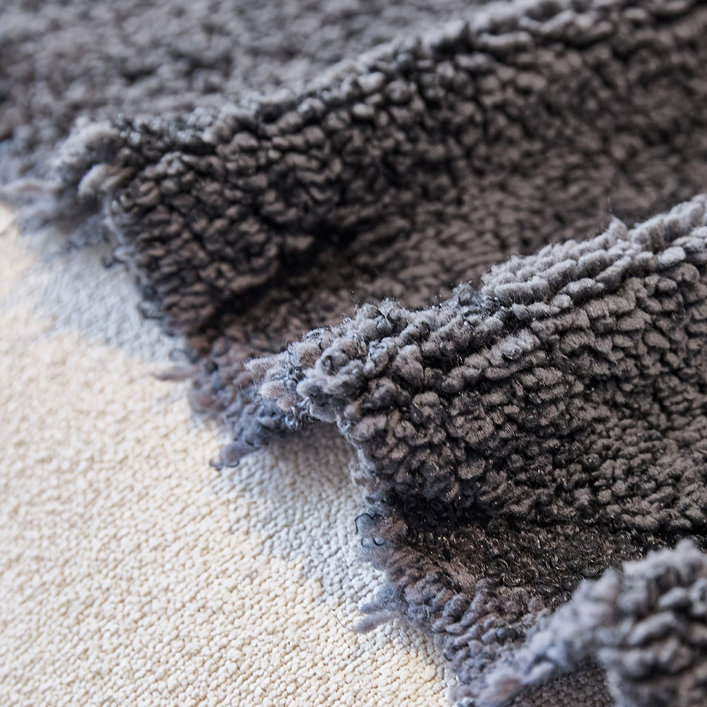 Housse de coussin épaisse en chenille matelassée antidérapante à housses, vue d'ensemble