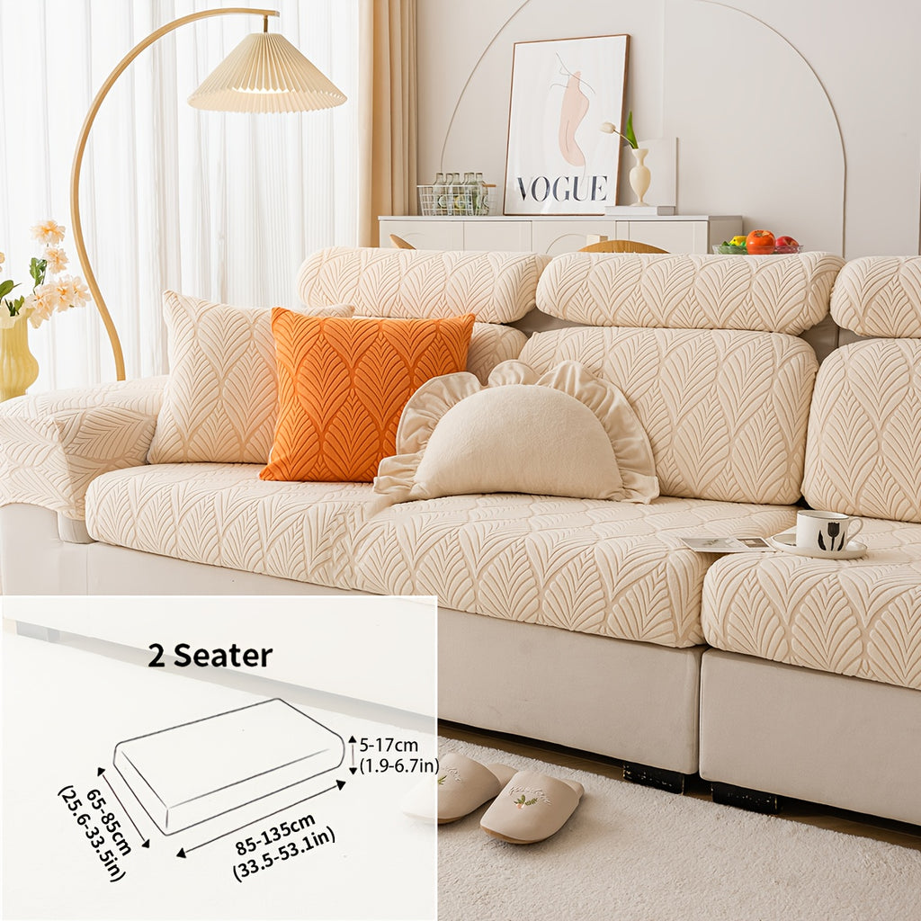 Housse de canapé extensible en polaire à housses séparées, visuel produit