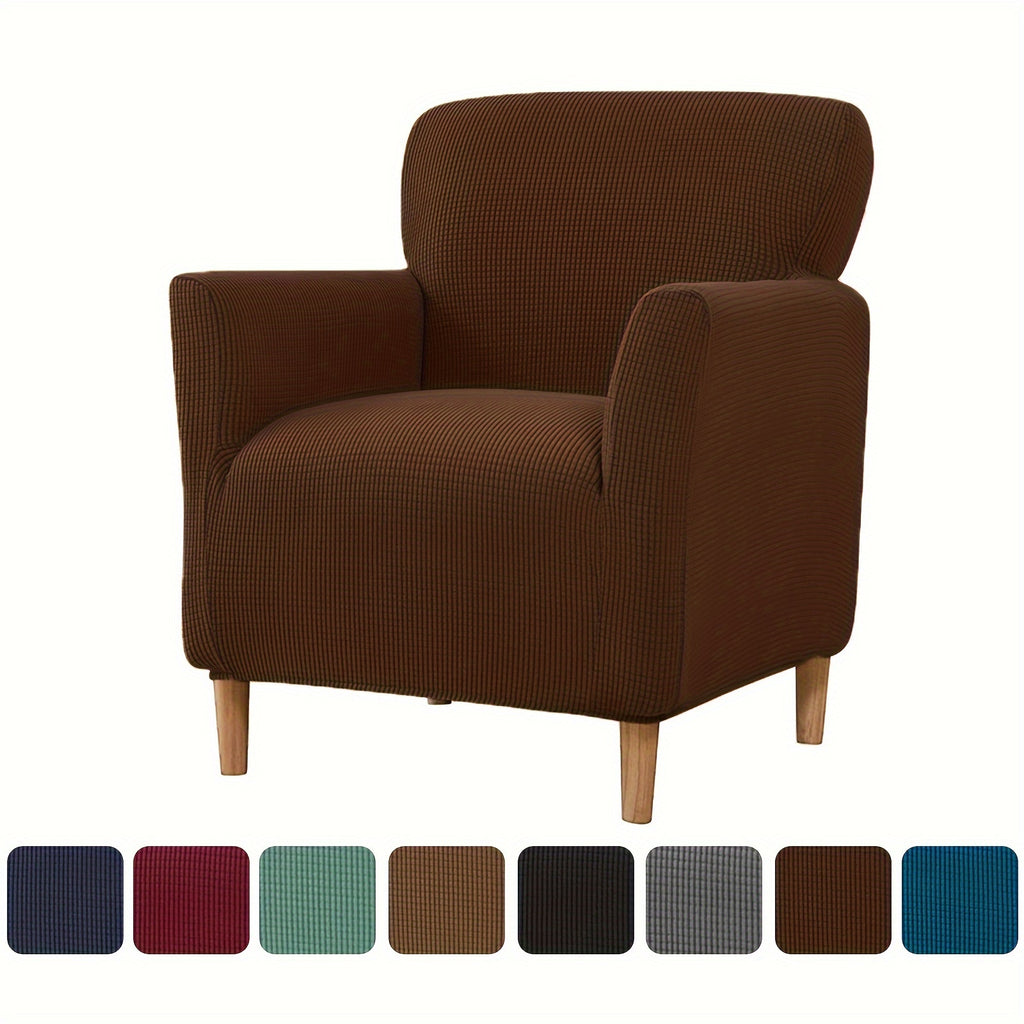 Housse de fauteuil extensible en polaire jacquard antidérapante, autre coloris