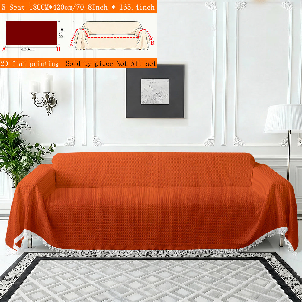 Housse de canapé épaisse en polyester imprimée à rayures, tissu de 250 à 300 g/m²