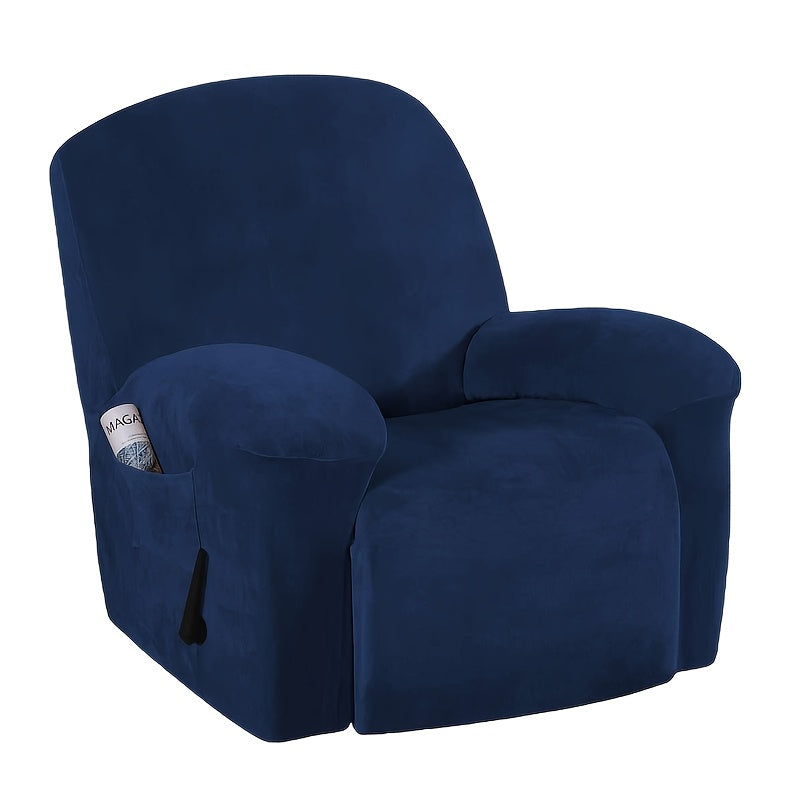 Housse de canapé extensible en velours matelassée, détail de la finition