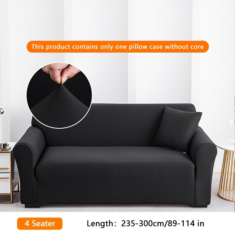 Housse de canapé légère extensible en fibre de lait imprimée, vue d'ensemble