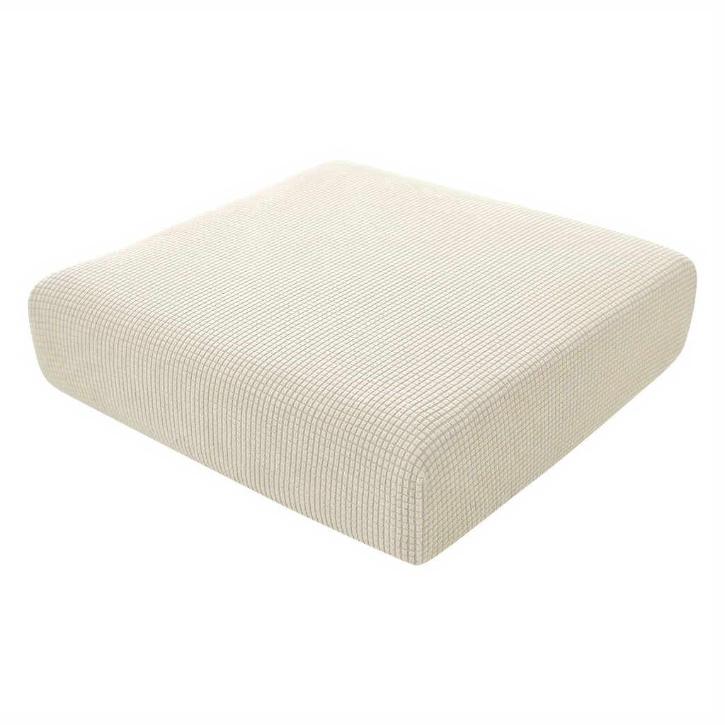 Housse de coussin extensible en polyester — détail de la matière : polyester