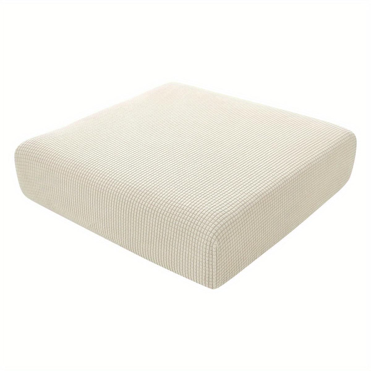 Housse de coussin extensible en polyester — détail de la matière : polyester
