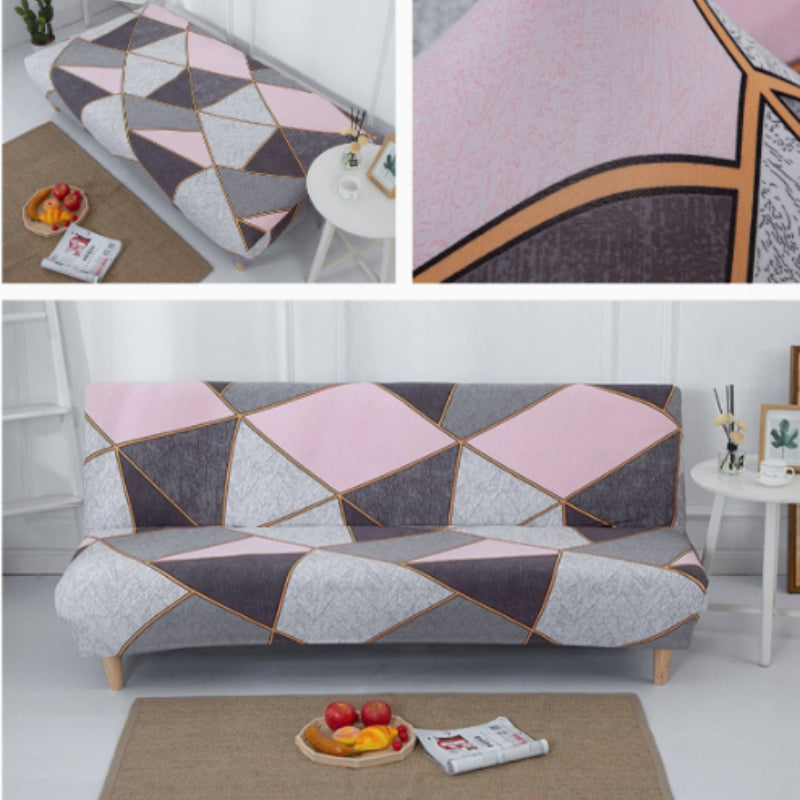 Housse de canapé légère extensible en fibre de lait matelassée, tissu de 120 à 140 g/m²