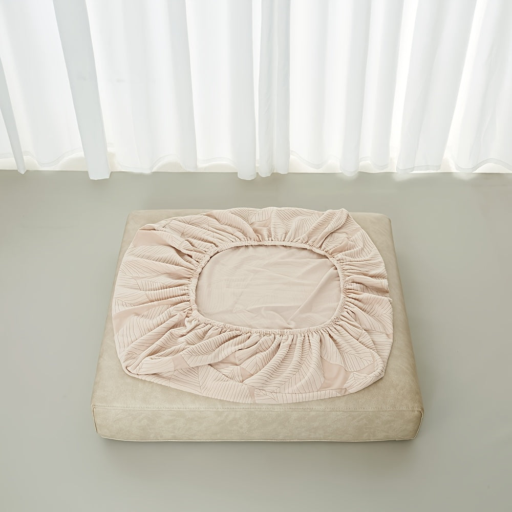 Housse de coussin en jacquard, détail de la finition