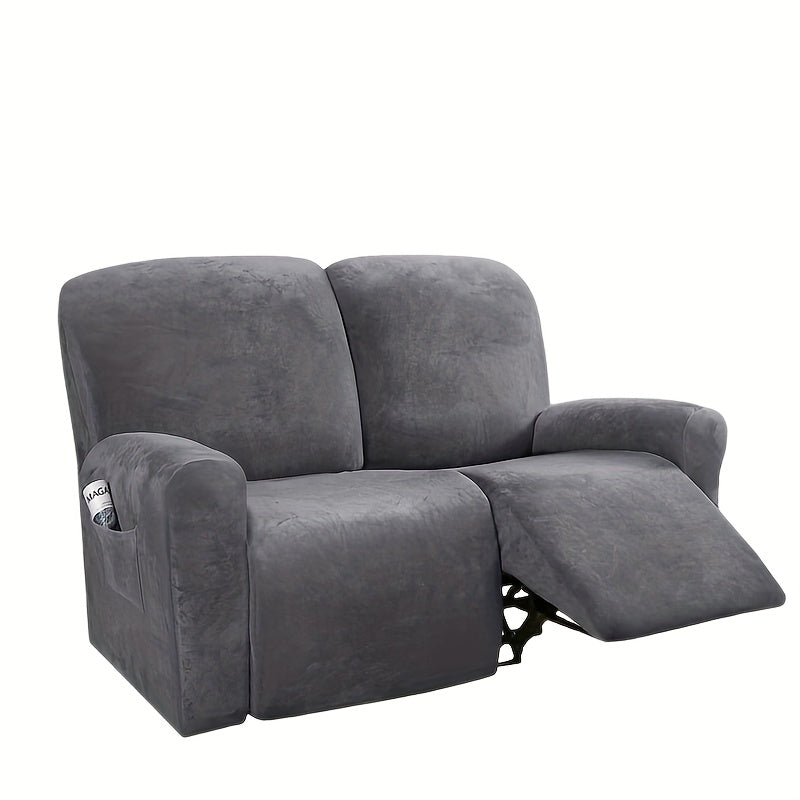Housse de canapé extensible en velours matelassée, tissu de 200 à 250 g/m²