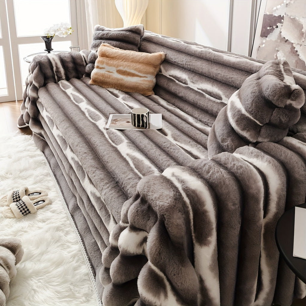 Housse de canapé en peluche, vue d'ensemble