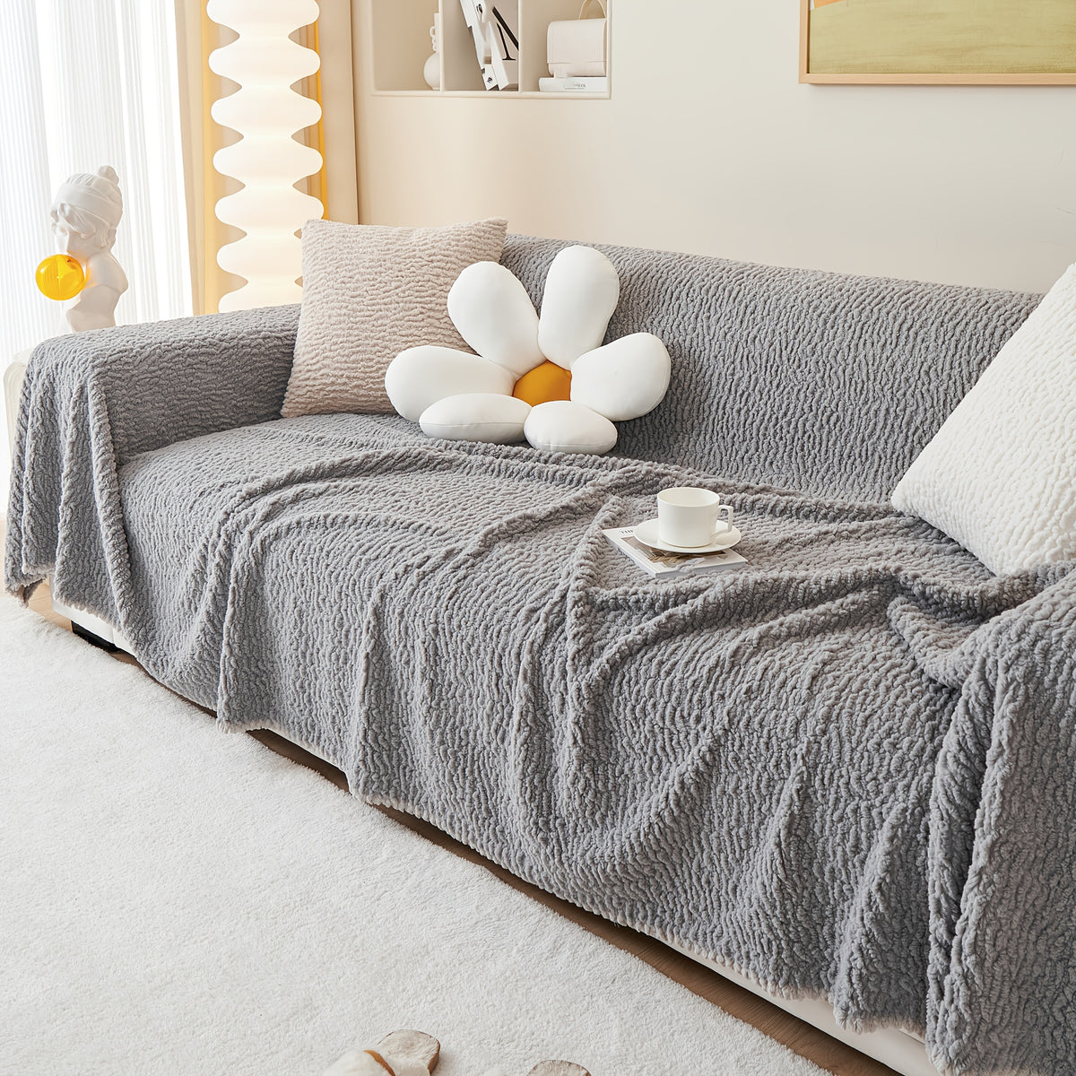 Housse de canapé en jacquard au rendu glamour, autre coloris