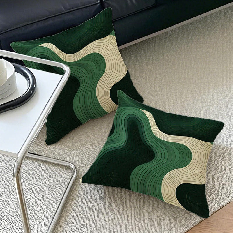 Housse de canapé en polyester imprimée à motif géométrique