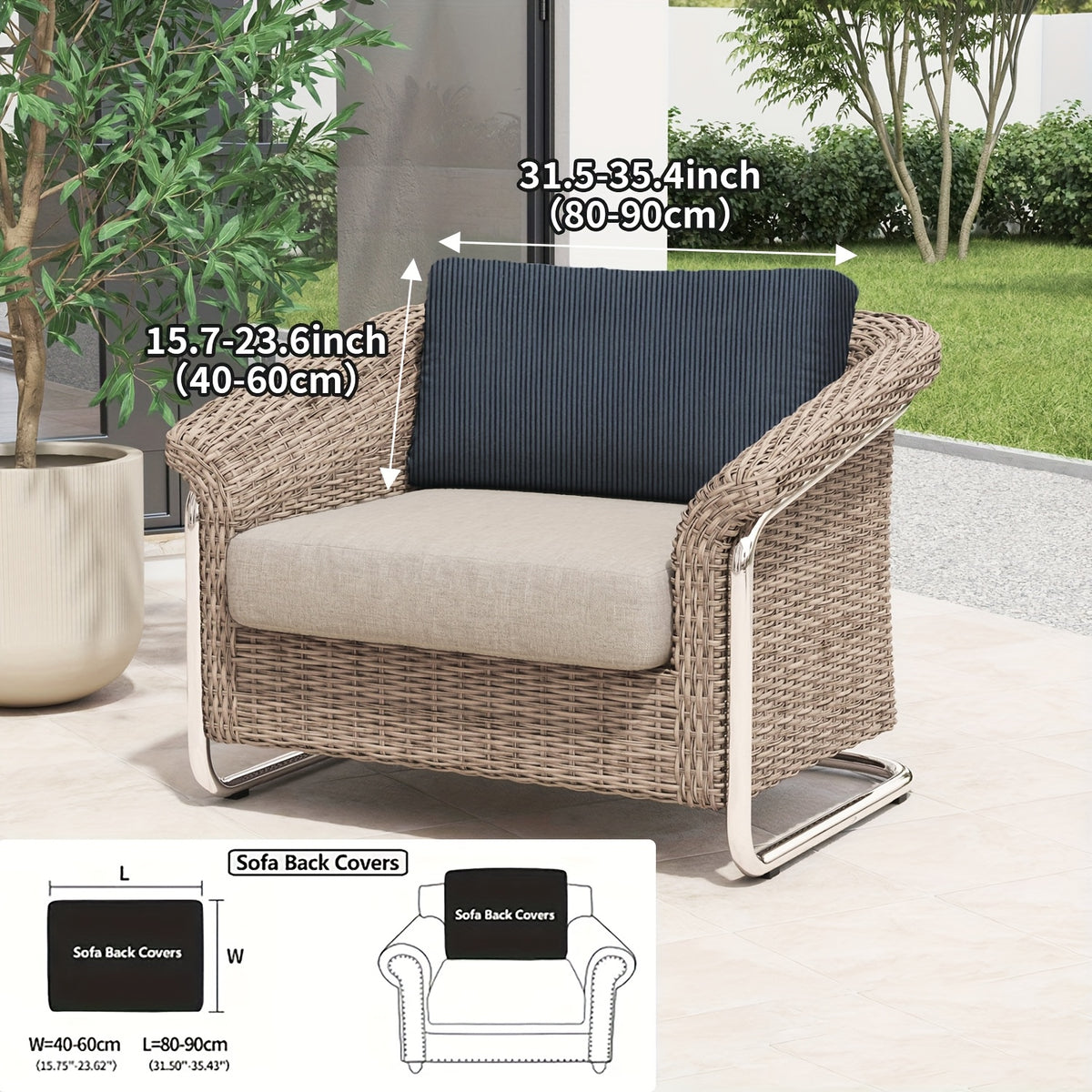 Housse de canapé extensible en polaire, vue d'ensemble