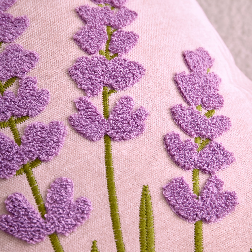 Housse de coussin en chenille à fermeture éclair, autre coloris