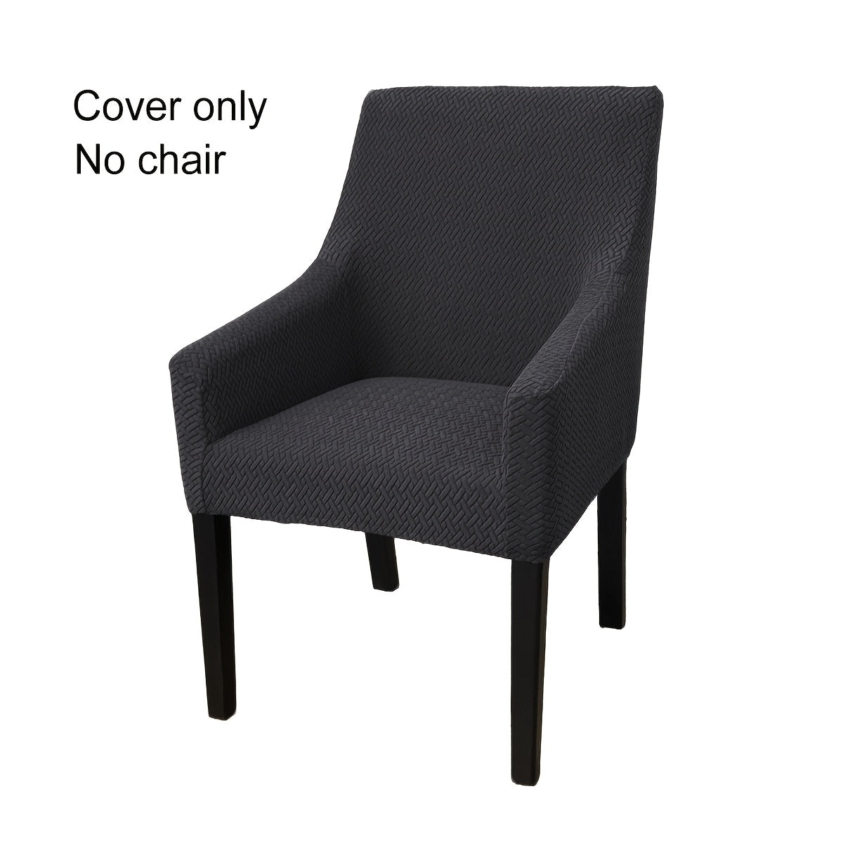 Housse de chaise extensible en polaire jacquard en T, gros plan sur le tissu