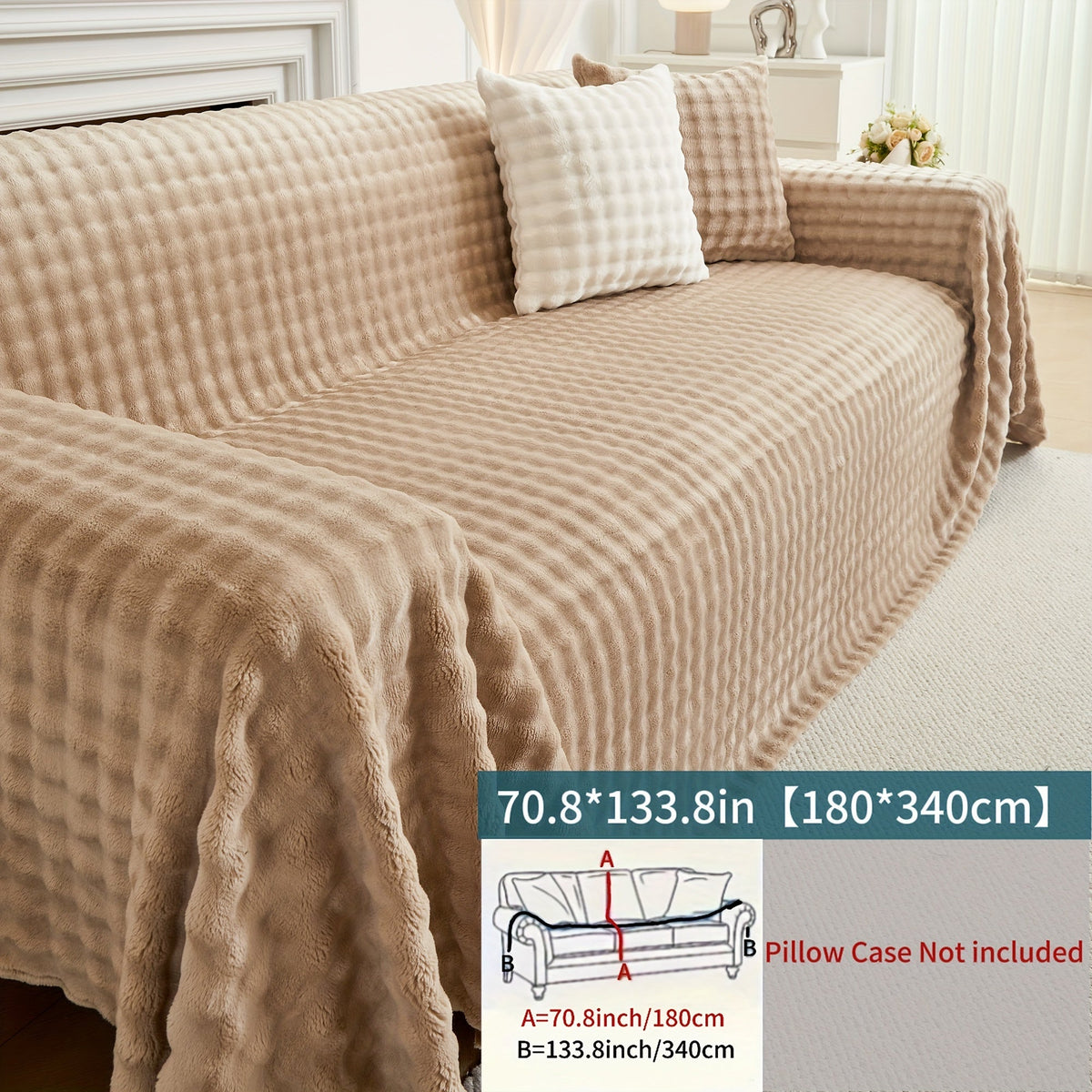 Housse de canapé en flanelle, autre coloris