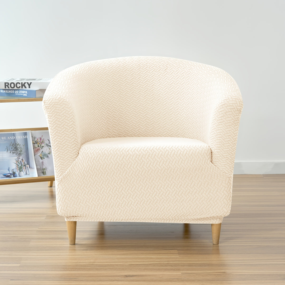 Housse de canapé extensible en polaire jacquard pour fauteuil, autre coloris