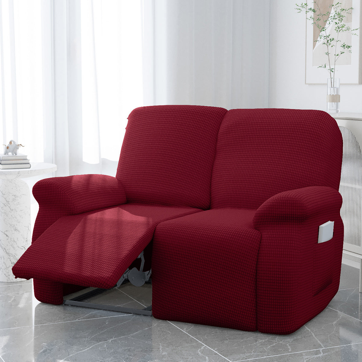 Protection de canapé extensible en polaire, vue d'ensemble