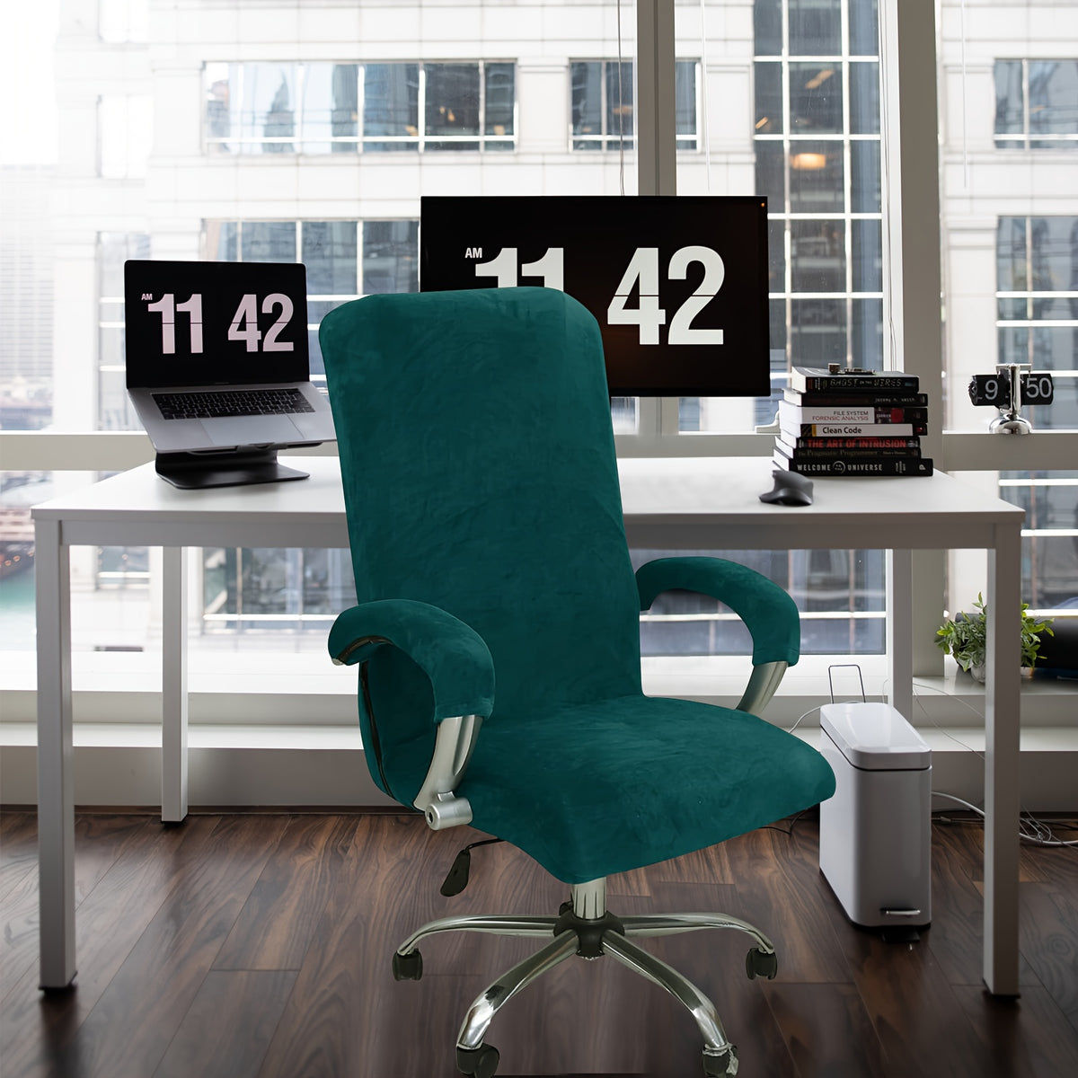 Housse de chaise extensible en polyester, visuel produit