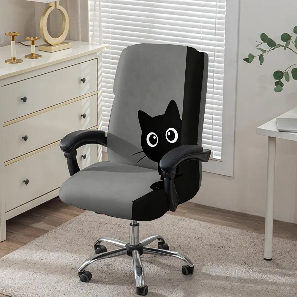 Housse de chaise extensible en fibre de lait à fermeture éclair au rendu — détail de la matière : fibre de lait Image