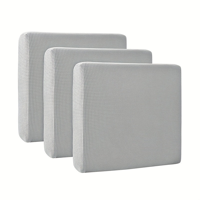 Housse de coussin extensible en velours côtelé jacquard, vue d'ensemble