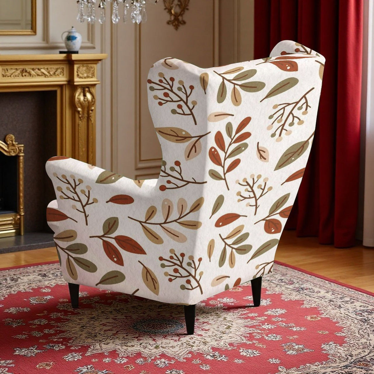 Housse de canapé extensible en fibre de lait imprimée à motif tigre, tissu de 120 à 140 g/m²