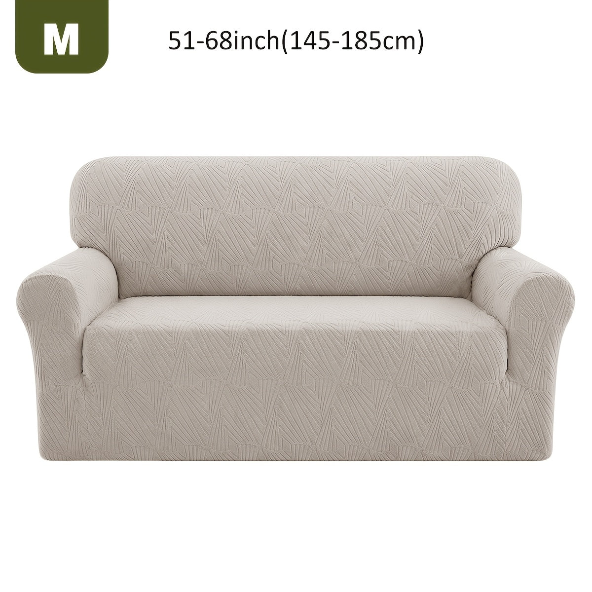 Housse de canapé extensible en polaire jacquard, vue d'ensemble