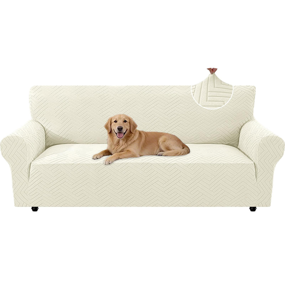 Housse de canapé épaisse extensible en polyester, tissu de 300 à 350 g/m²