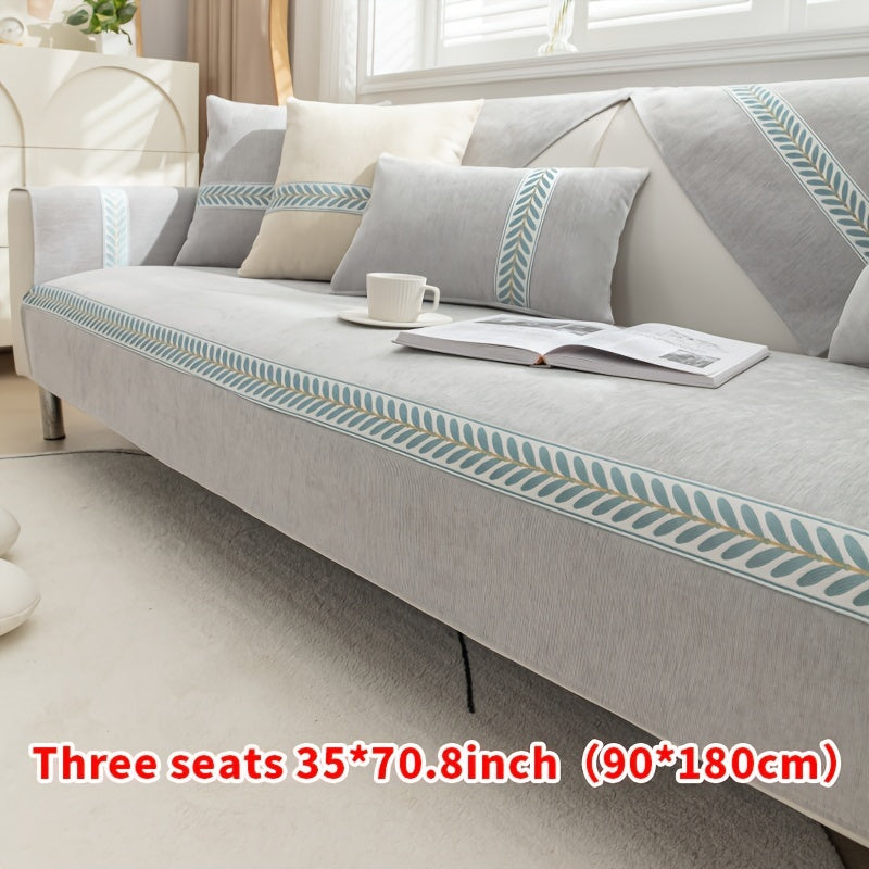 Housse de coussin en chenille antidérapante à housses séparées, tissu de 300 à 350 g/m²