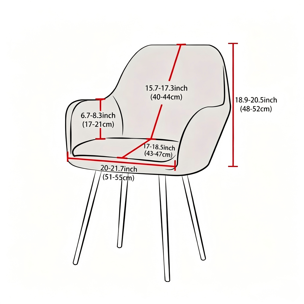 Housse de fauteuil extensible en fibre de lait imprimée au rendu glamour, tissu de 180 à 200 g/m² Image