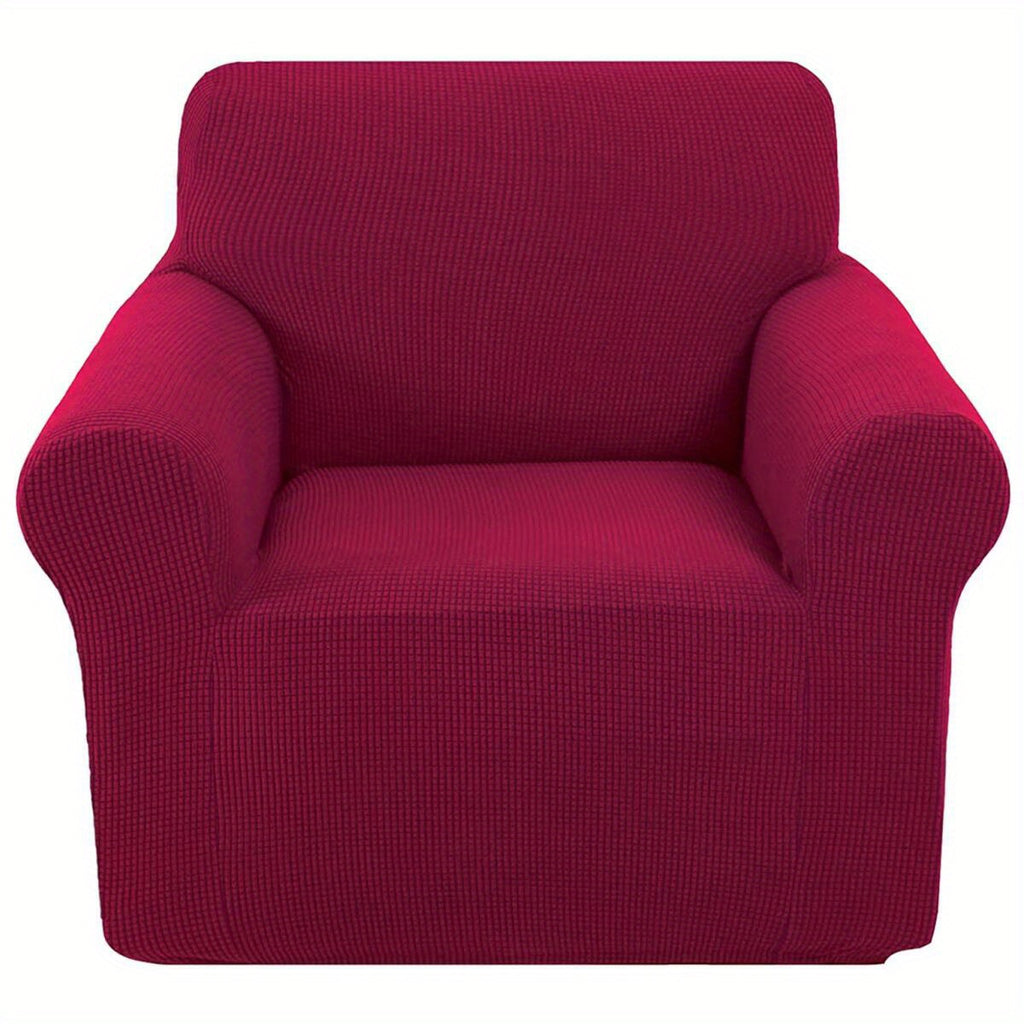 Housse de canapé épaisse extensible en polaire jacquard, housse posée
