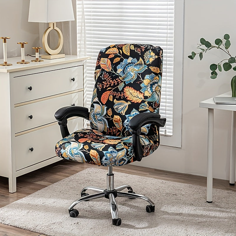 Housse de chaise extensible en polyester à fermeture éclair, détail de la finition