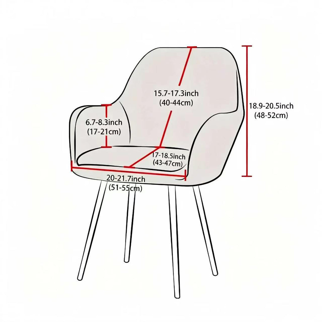 Housse de fauteuil extensible en fibre de lait imprimée à motif feuillage, mise en situation
