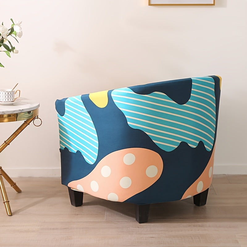 Housse de chaise légère extensible en fibre de lait pour fauteuil, housse posée