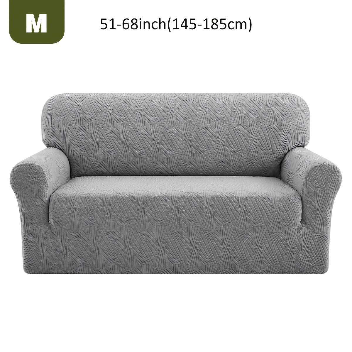 Housse de canapé extensible en polaire jacquard, vue de dos