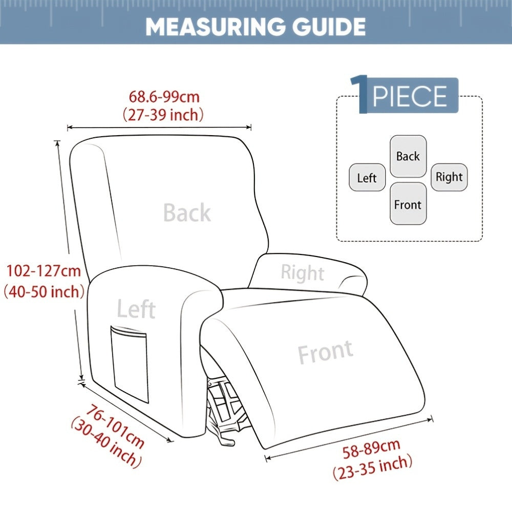 Protection de canapé extensible en jacquard avec poche de rangement, détail de la finition