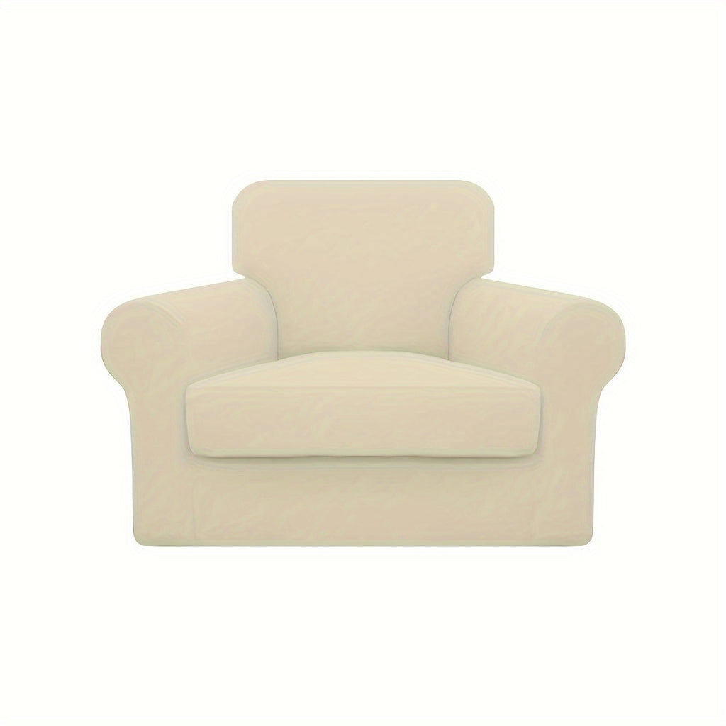 Housse de canapé extensible en fibre de lait, tissu de 140 à 160 g/m²