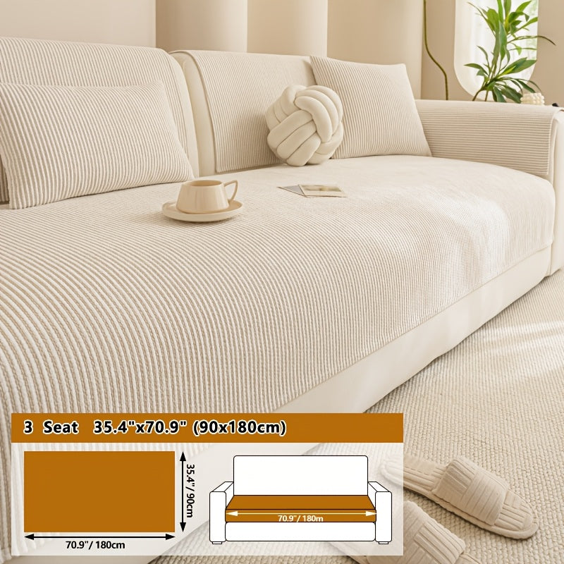Housse de coussin en chenille en fils teints, autre coloris