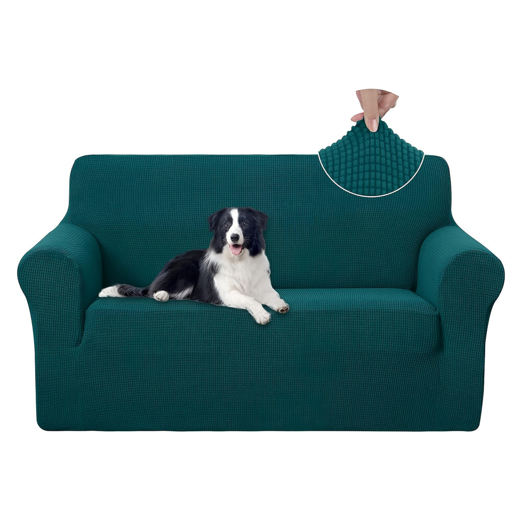 Housse de canapé extensible en polaire jacquard, visuel produit