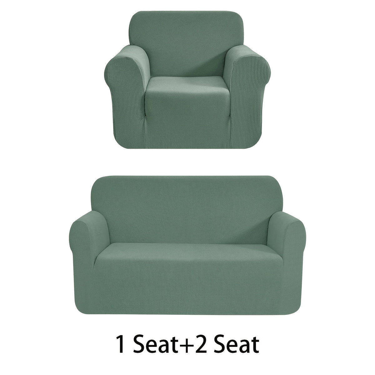 Housse de canapé extensible en polaire jacquard anti-griffes, housse posée